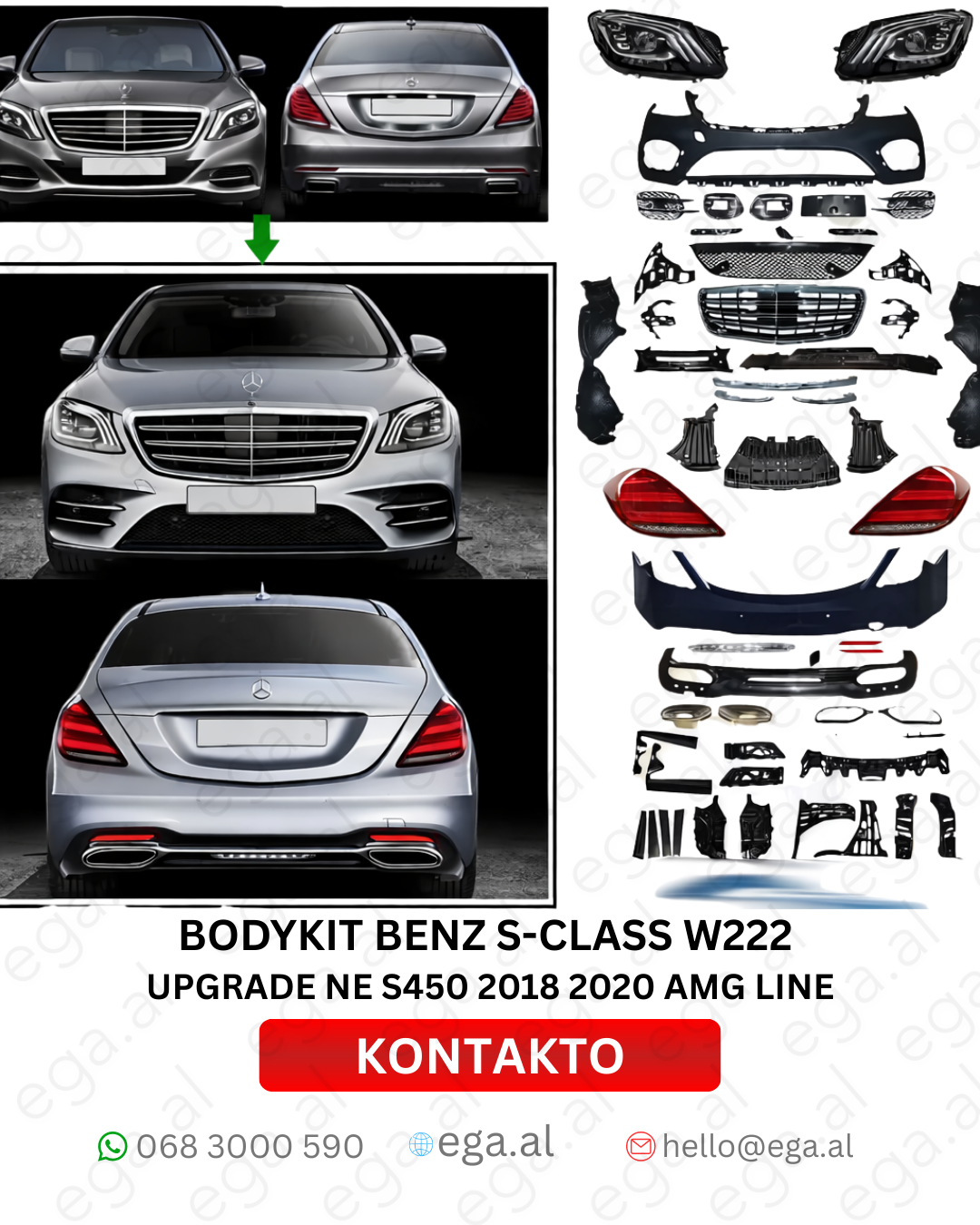 Transformoni Mercedes-in Tuaj me Bodykit S-Class W222