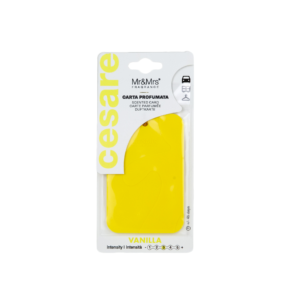 Aromë Për Makinë Mr&Mrs Fragrance Cesare Card Vanilla