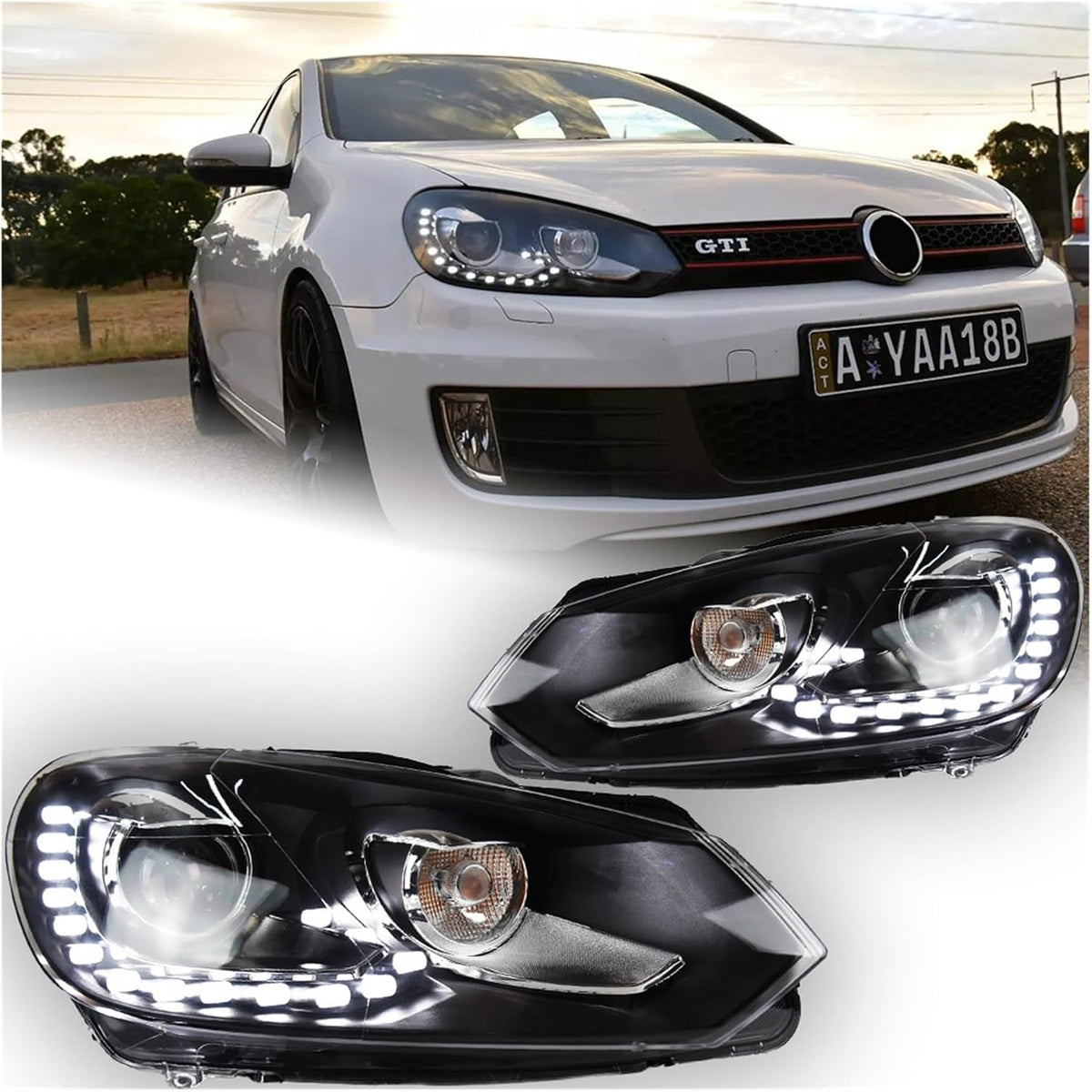 Fenerë GTI Volkswagen Golf 6 2008-2012, aksesore makinash, auto aksesore, auto aksesore albania, aksesore per makina, pjes kembimi, pjese per makina