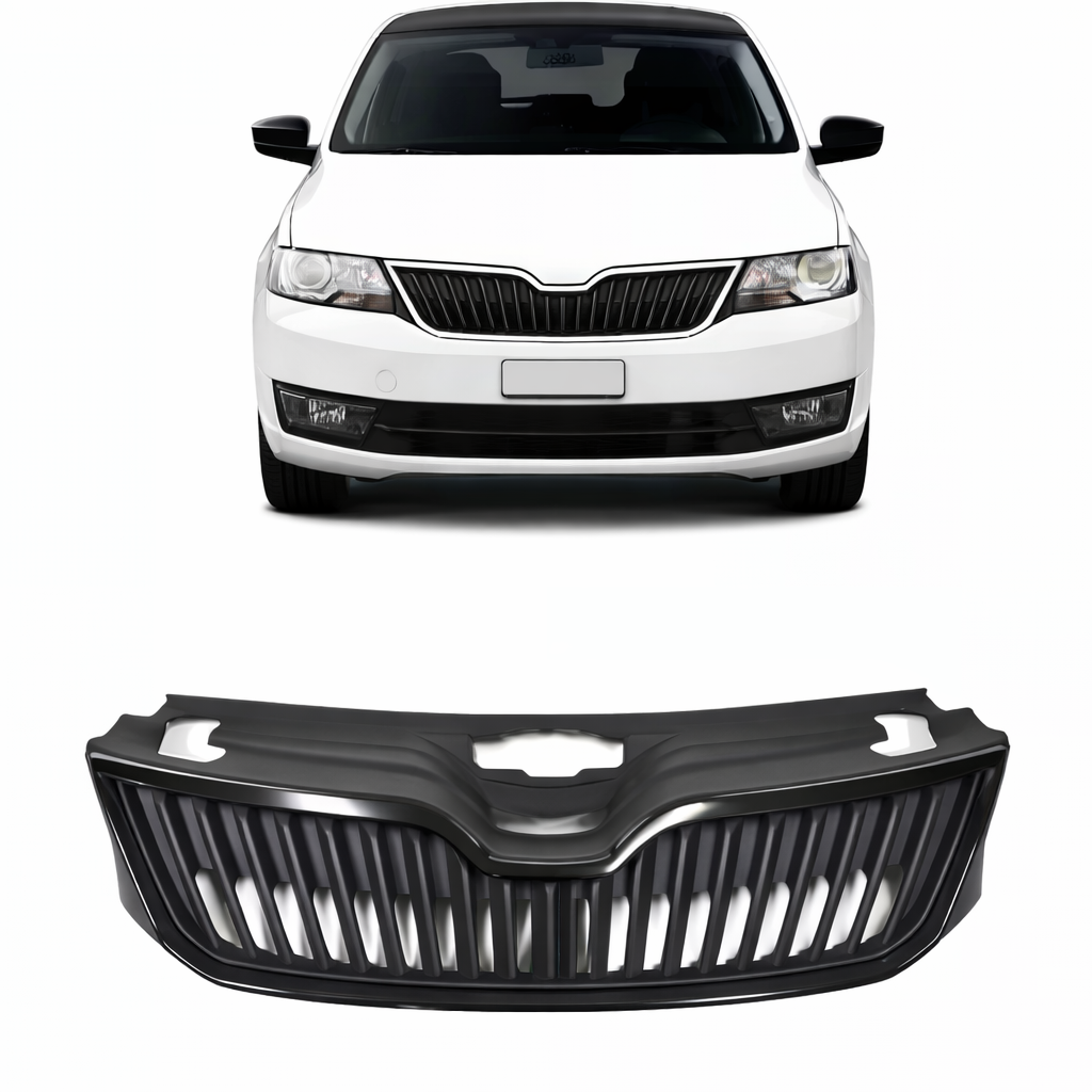 Maskarinë Full Black për Skoda Rapid 2012-2019 – Pamje Moderne dhe Stil Sportiv