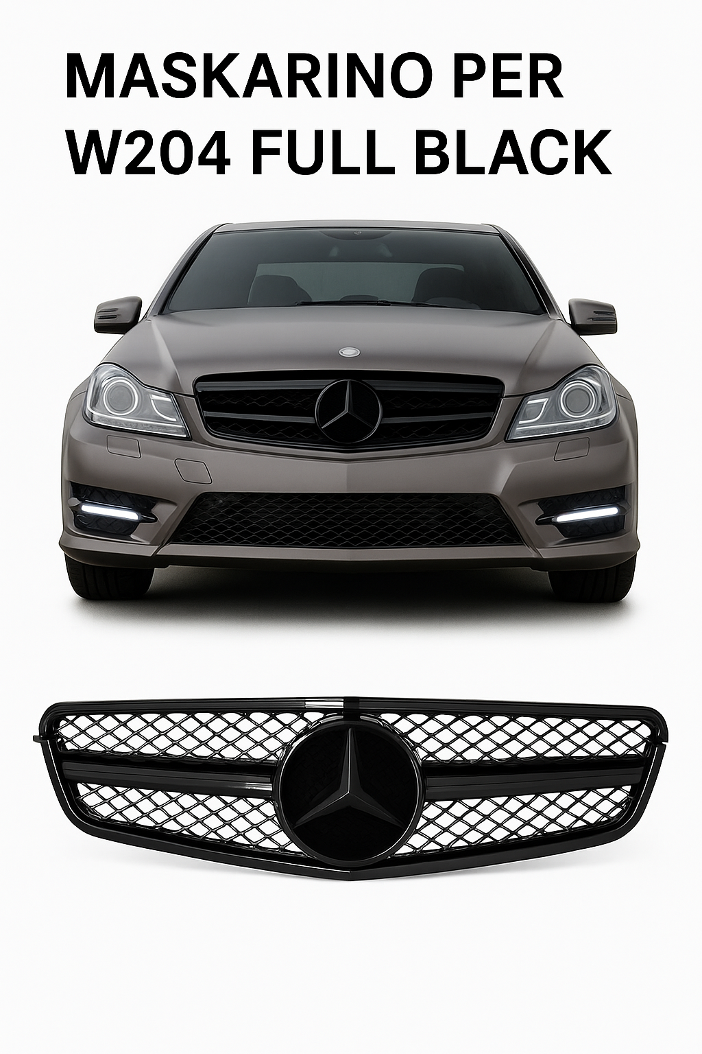 Maskarino Per W204 Full Black, auto aksesore albania, aksesore makinash