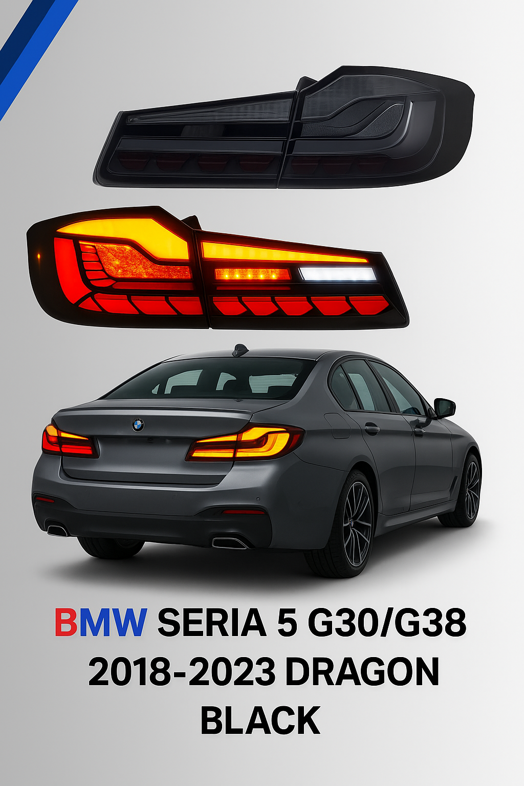 Stopa BMW Seria 5 G30/G38 Viti 2018-2023 Dragon Black, auto aksesore albania, aksesore makinash