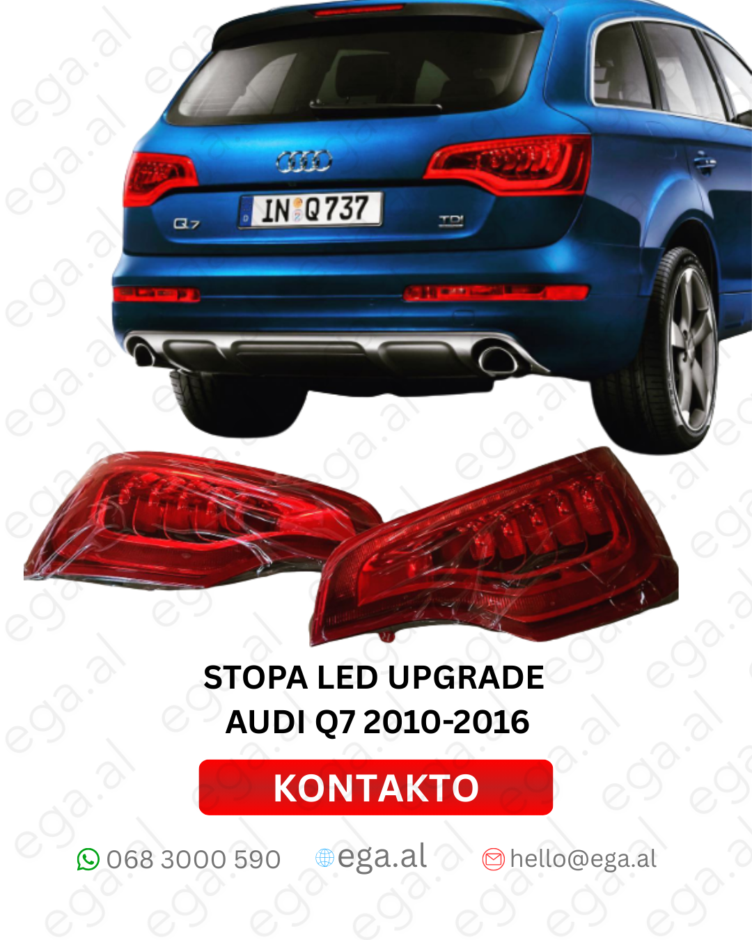 Stopa LED Upgrade për Audi Q7 (2010–2016)